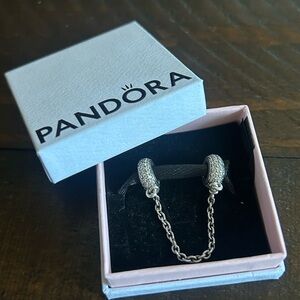 Pandora Sparkling Pavé Safety Chain Charm